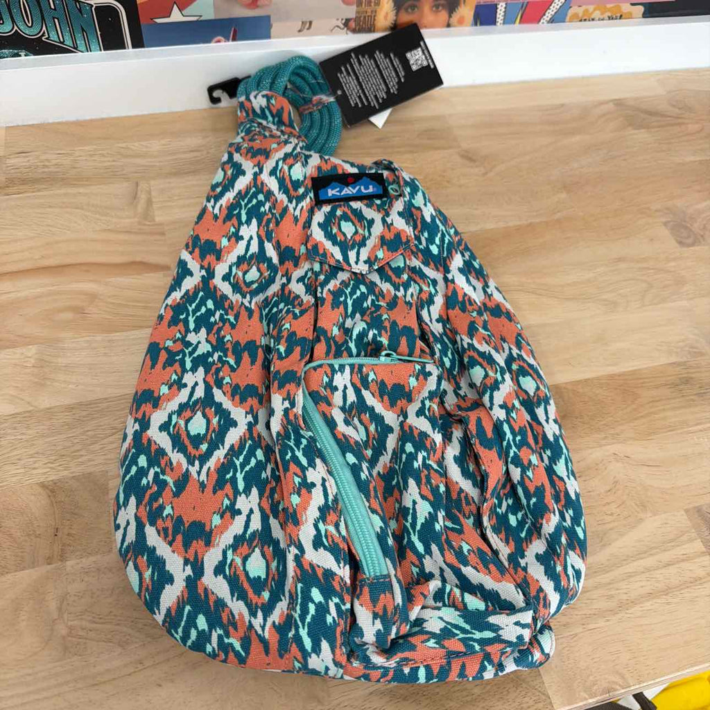 Kavu Green Canvas Crossbody