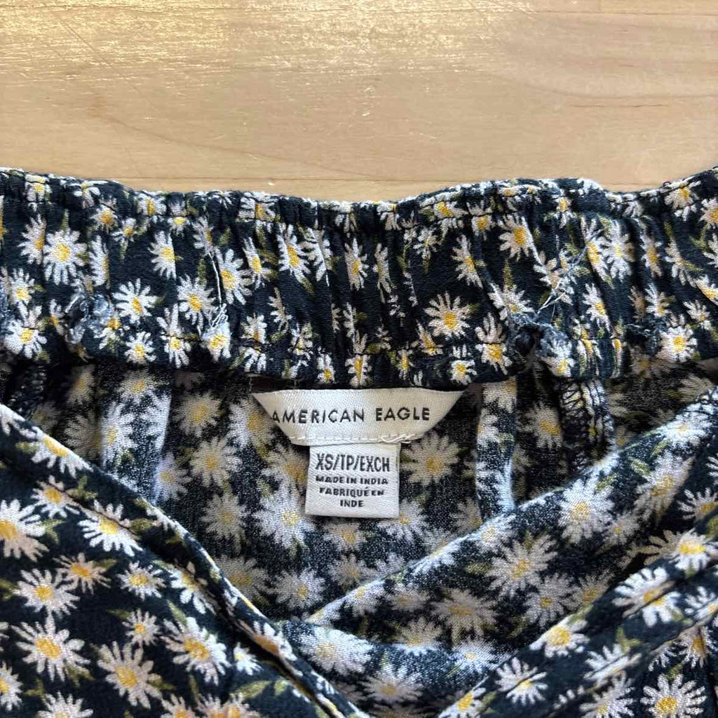 American Eagle Size XS Black Preloved Skirt