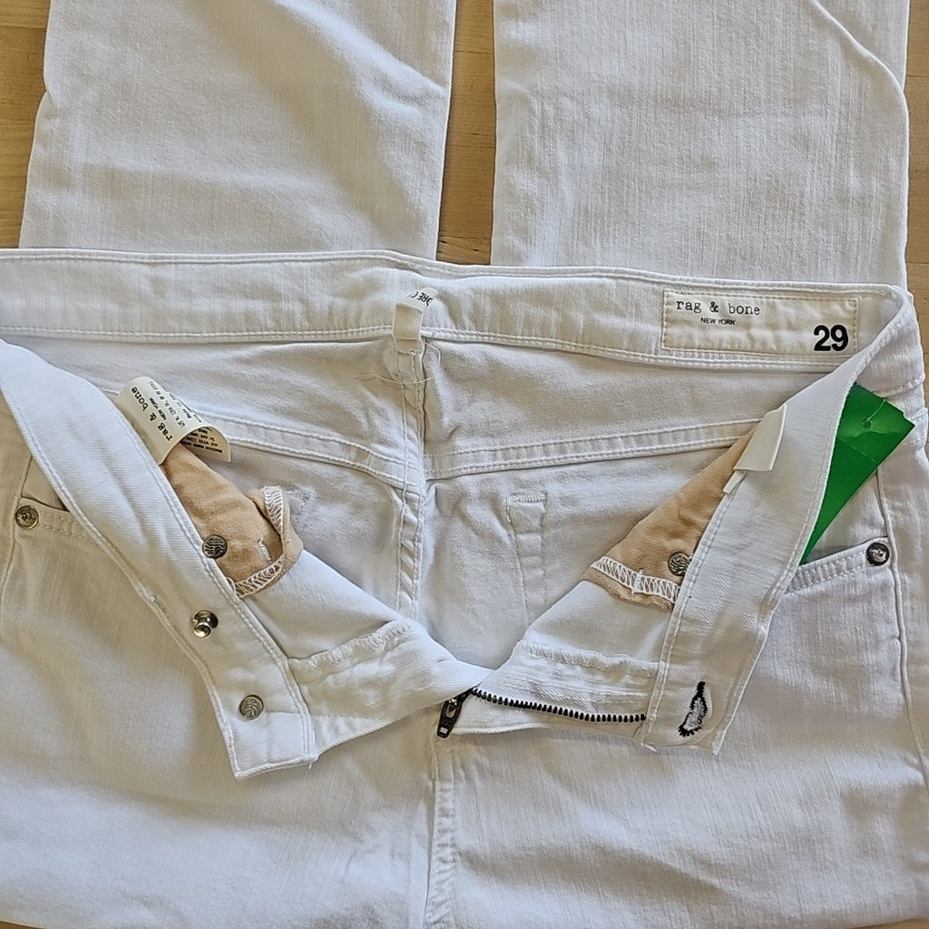 Rag & Bone Size 29 White Preloved Pants