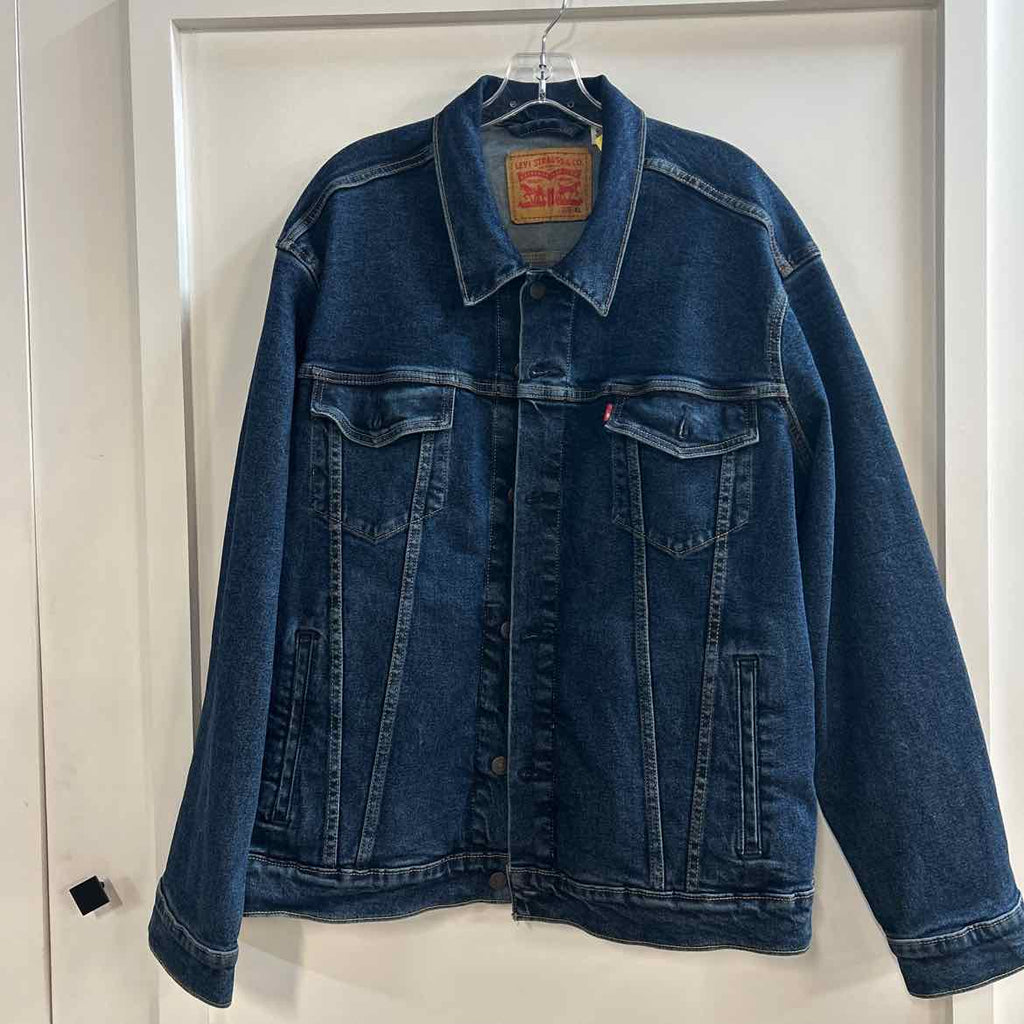 Levi's Size XL dark blue Denim MENS Jacket