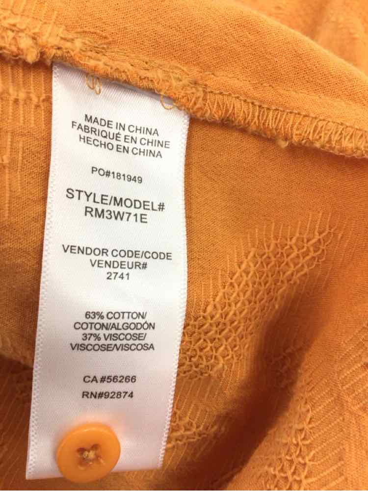 Splendid Size S Orange Preloved Sleeveless