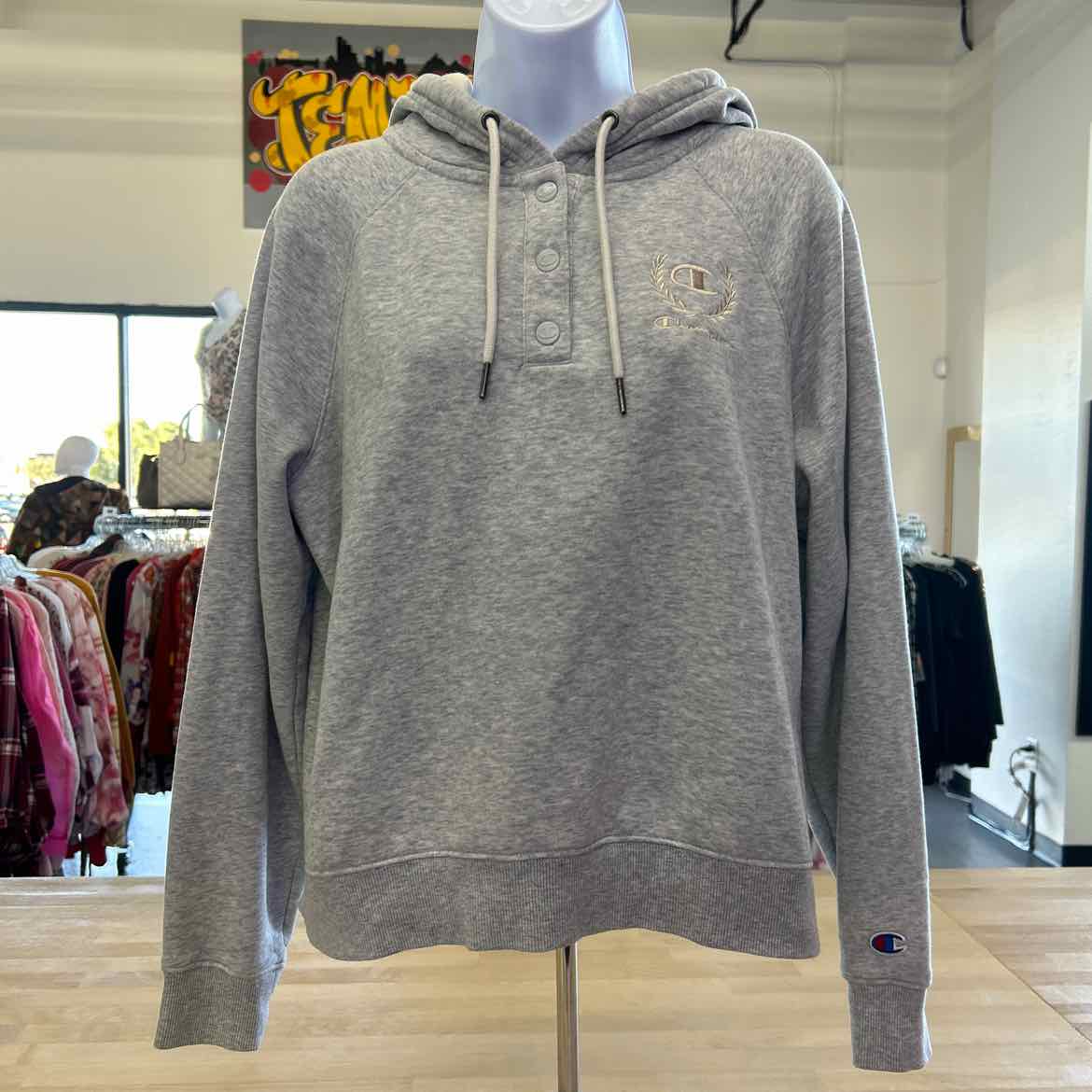 Champion Size M Gray Athletic Jacket