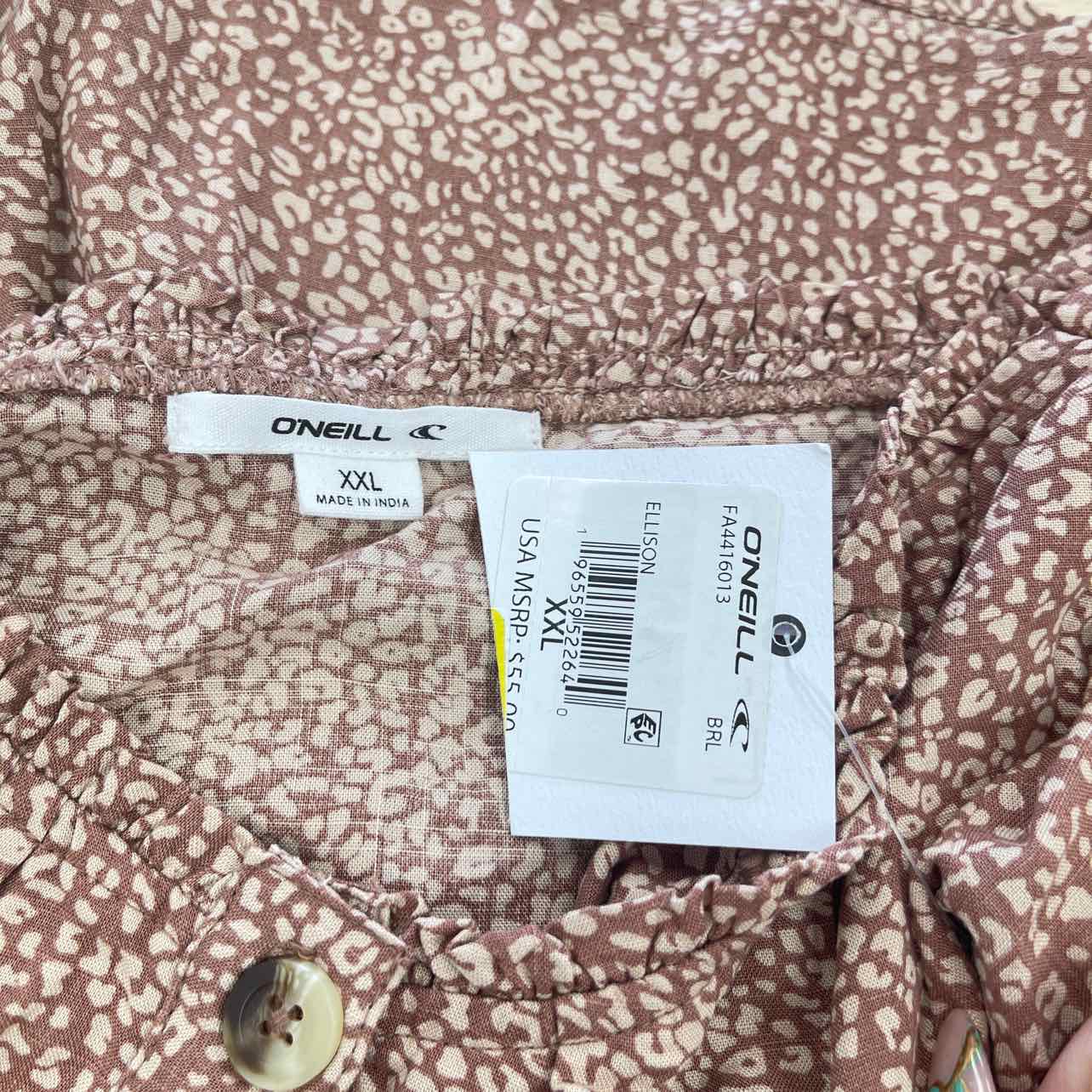 Oneill Size XXL Brown New Dress