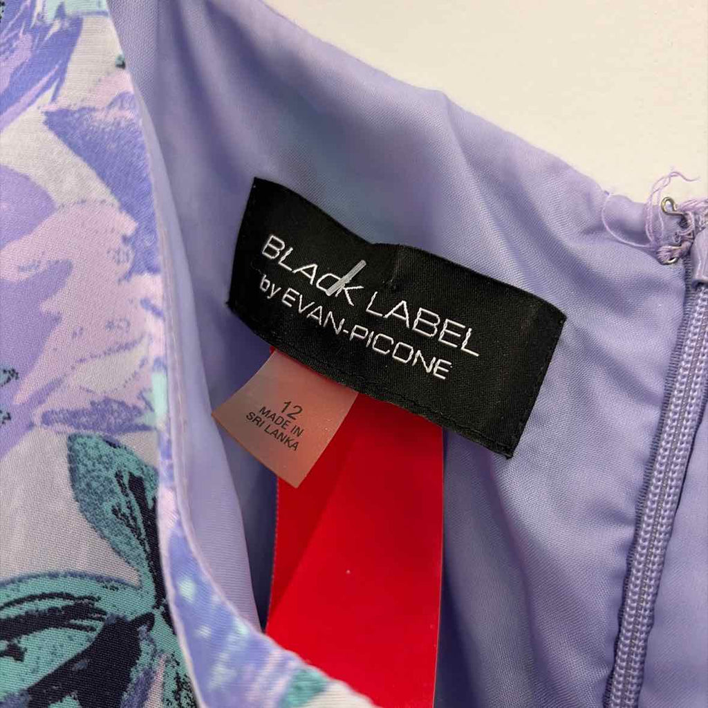Black Label Size 14 Purple Used Dress