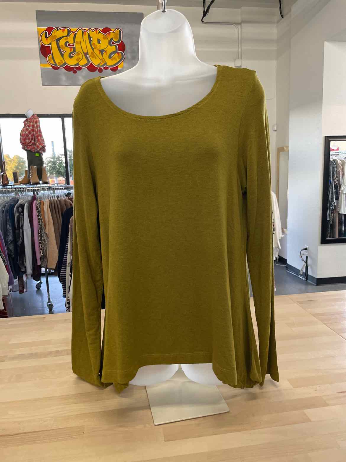 Bryn Walker Size M Green Long Sleeve