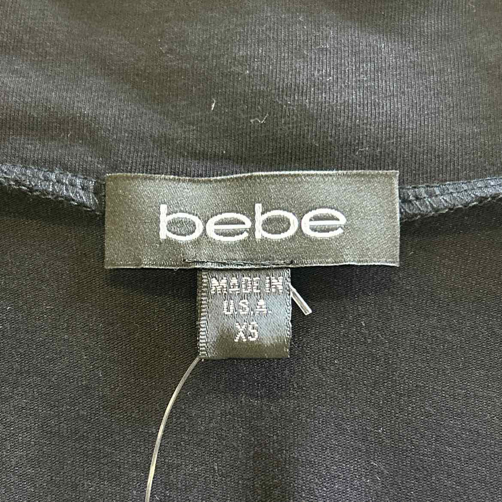 Bebe Size XS Black New T-Shirt SS