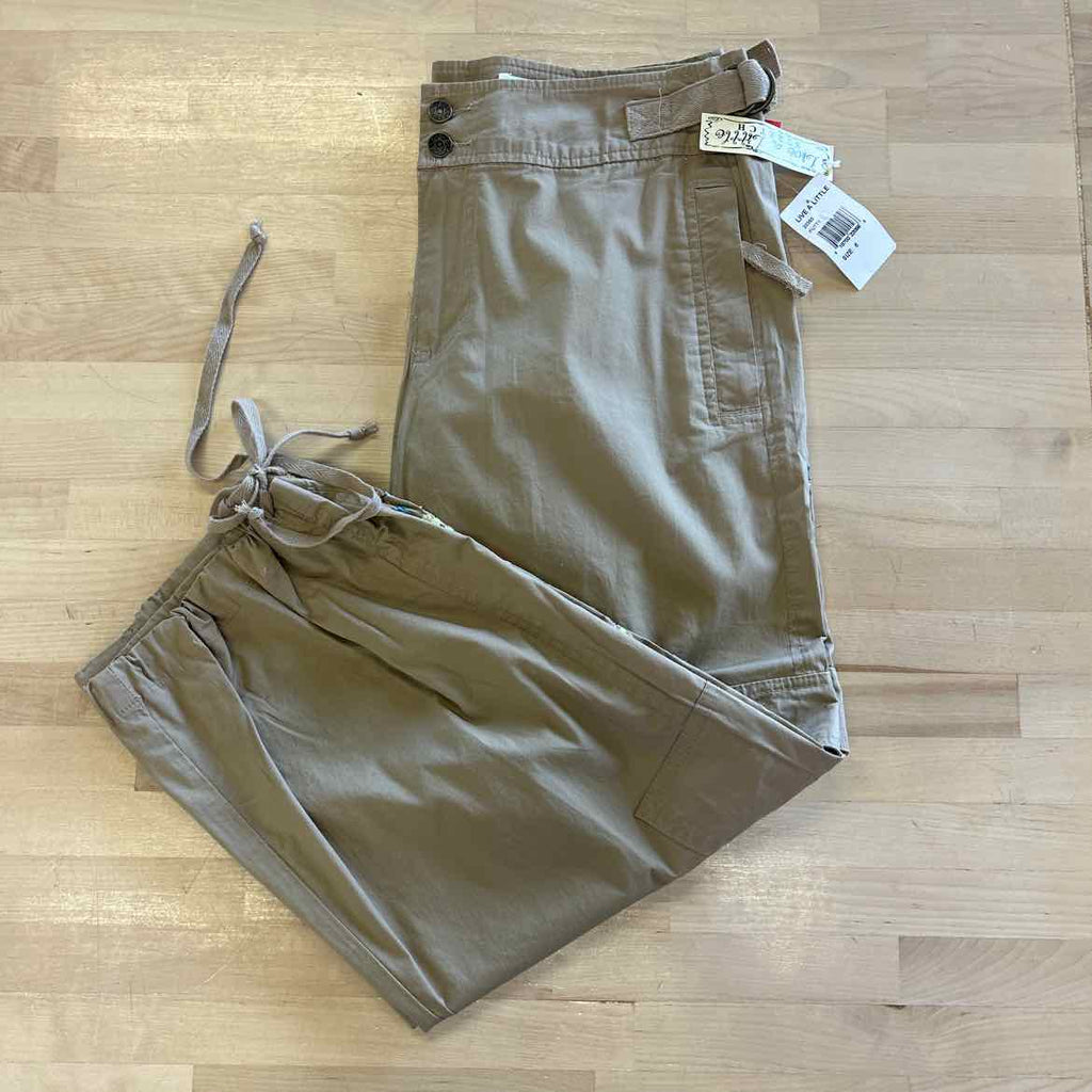Live a little Size 6 Khaki Cotton New cargo