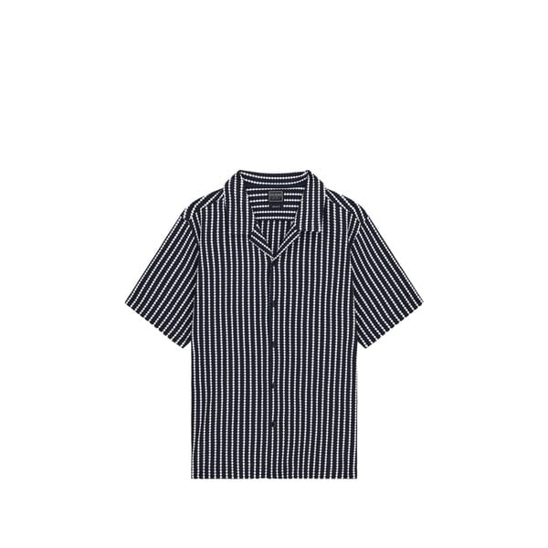 Guess Size M Black White New MENS Button Down Shirt