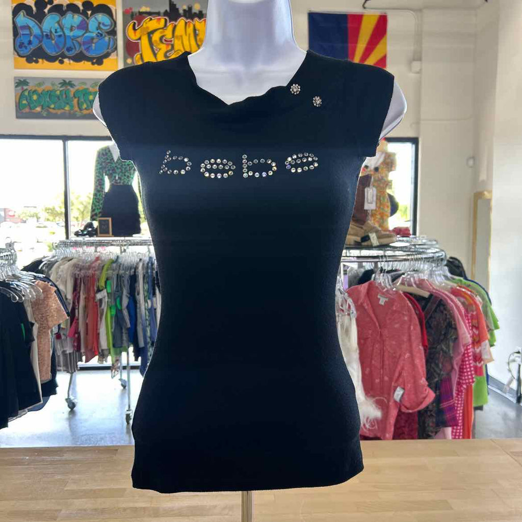Bebe Size S Black Preloved Blouse SS