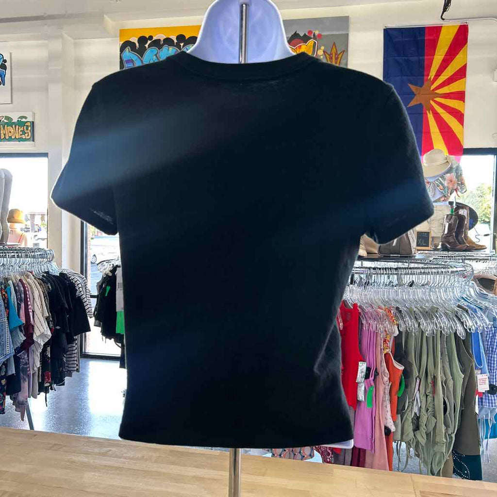 Gap Size XS Black Cotton New T-Shirt SS