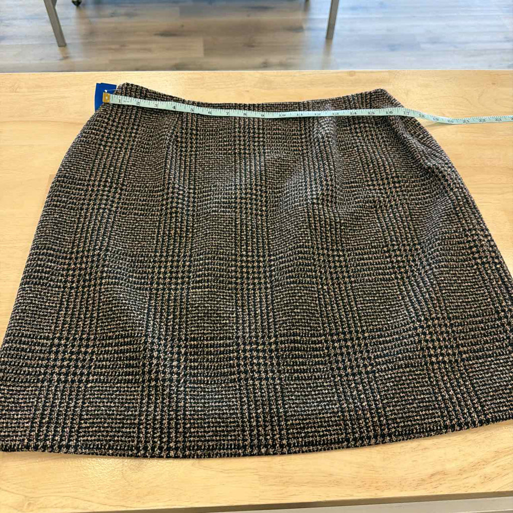 Calvin Klein Size 10 Black Brown New Skirt