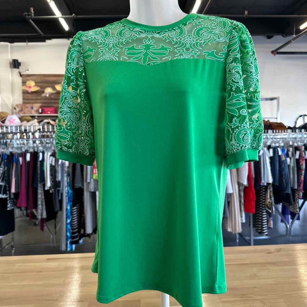Notations Size S Green Blouse