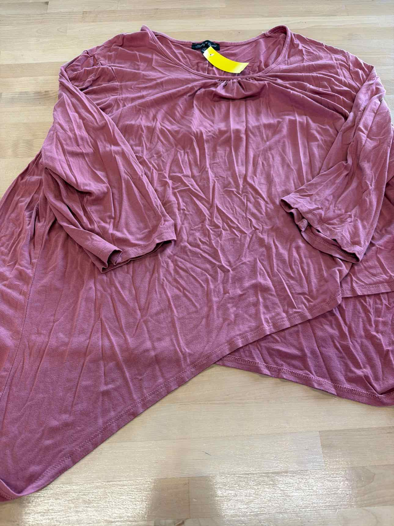Slinky Brand Size 3X Pink Long Sleeve