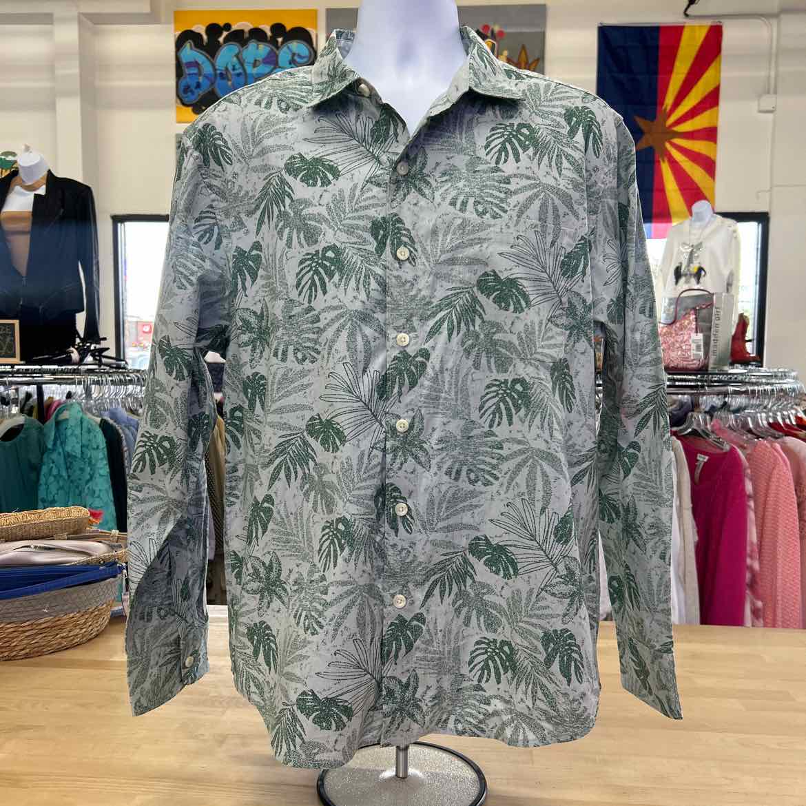 Tommy Bahama Men's Digital Palms Regular-Fit Printed Button-Down Shirt
