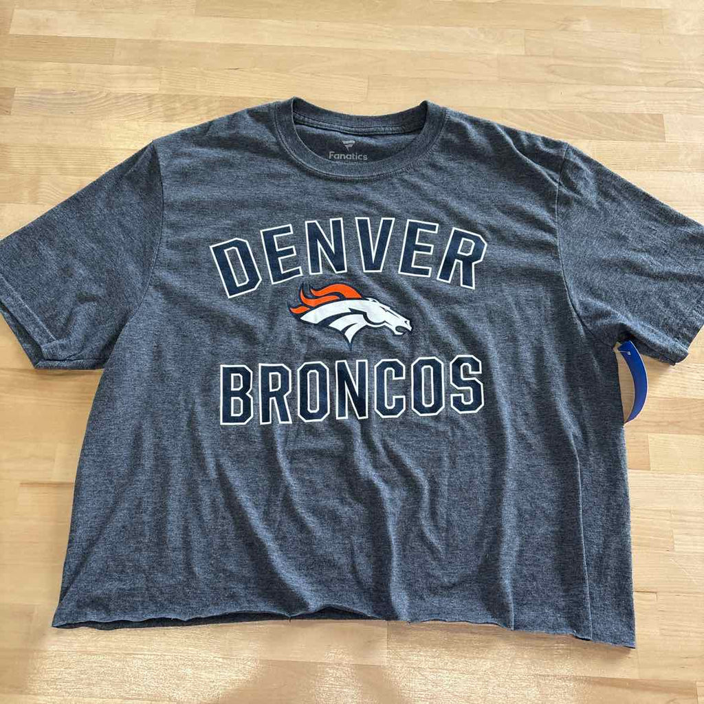 NFL Size L Gray T-shirt