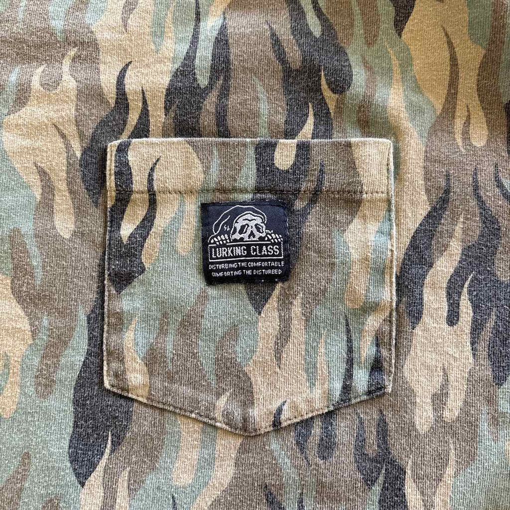 Sketchy Tank Size L Green Preloved MENS T-shirt