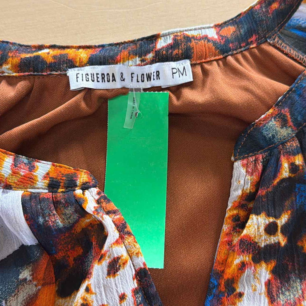 Figueroa&Flower Size PM Orange Preloved Blouse LS