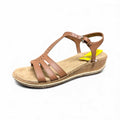 Easy Street Dorinda Wedge Sandals Size 7.5 - Tan