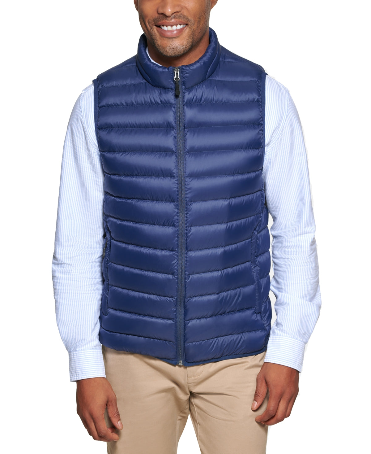 Club Room Size XL Blue Down Packable Vest