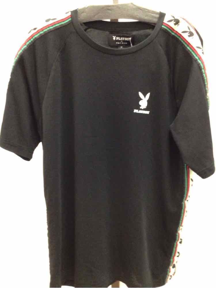 PlayBoy Size M Black Preloved MENS T-shirt