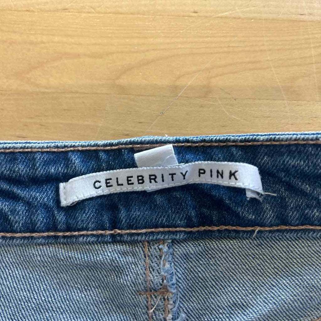 Celebrity Pink Juniors' Mid-Rise Fringe-Cuff Shorts - Temecula - 5