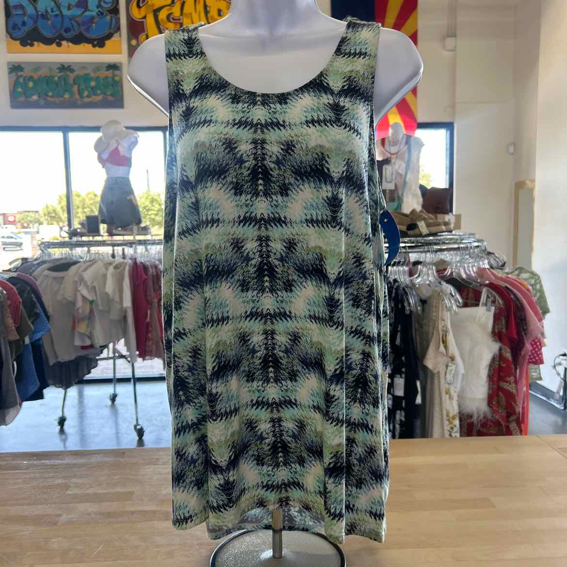 Rose & Olive Size M Blue green Preloved Sleeveless