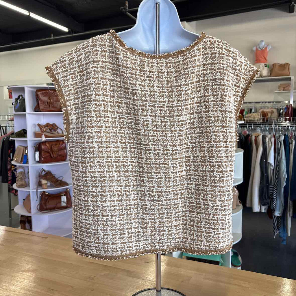 Max Studio Size XL Beige Knit Preloved Sleeveless