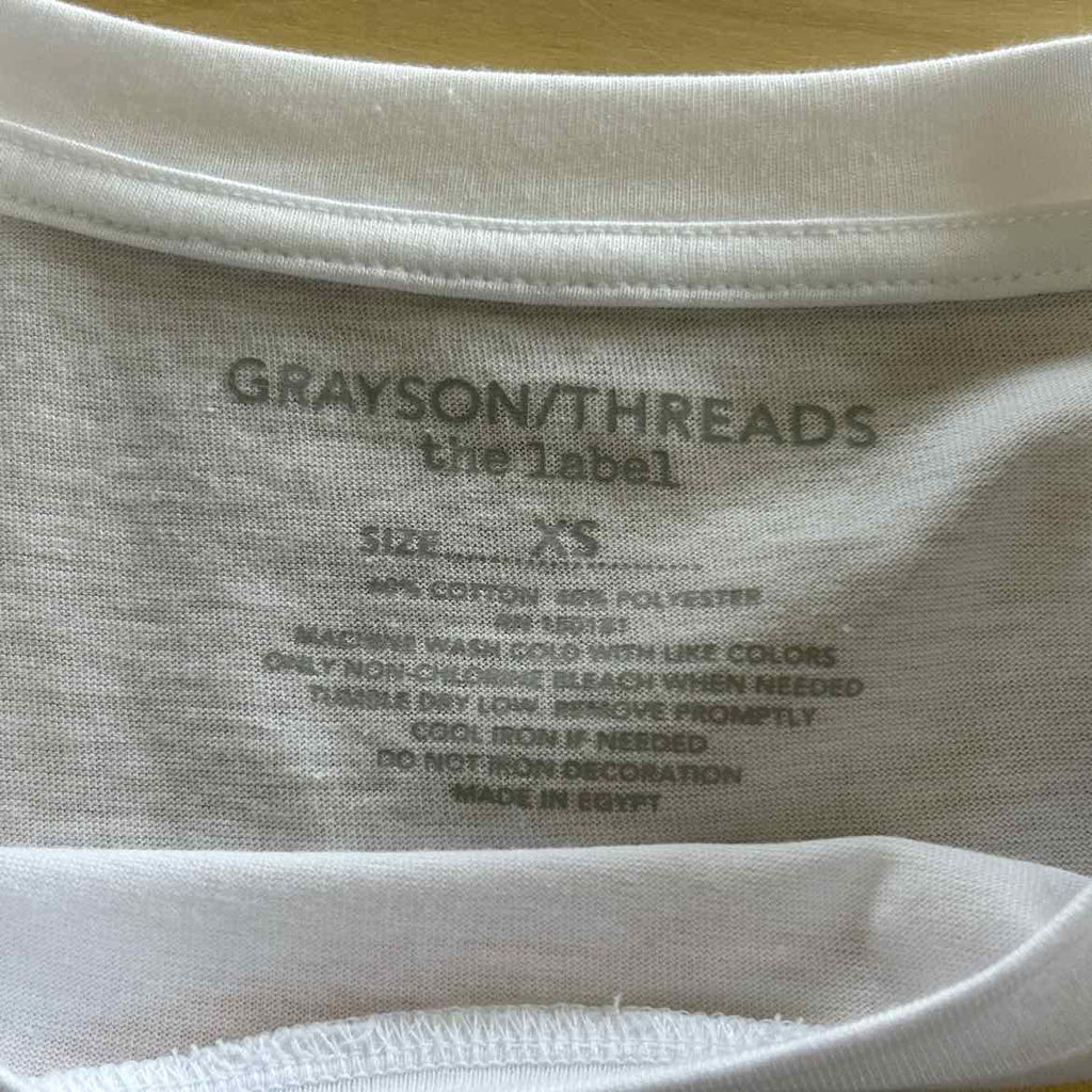 Grayson Threads Size XS White T-shirt