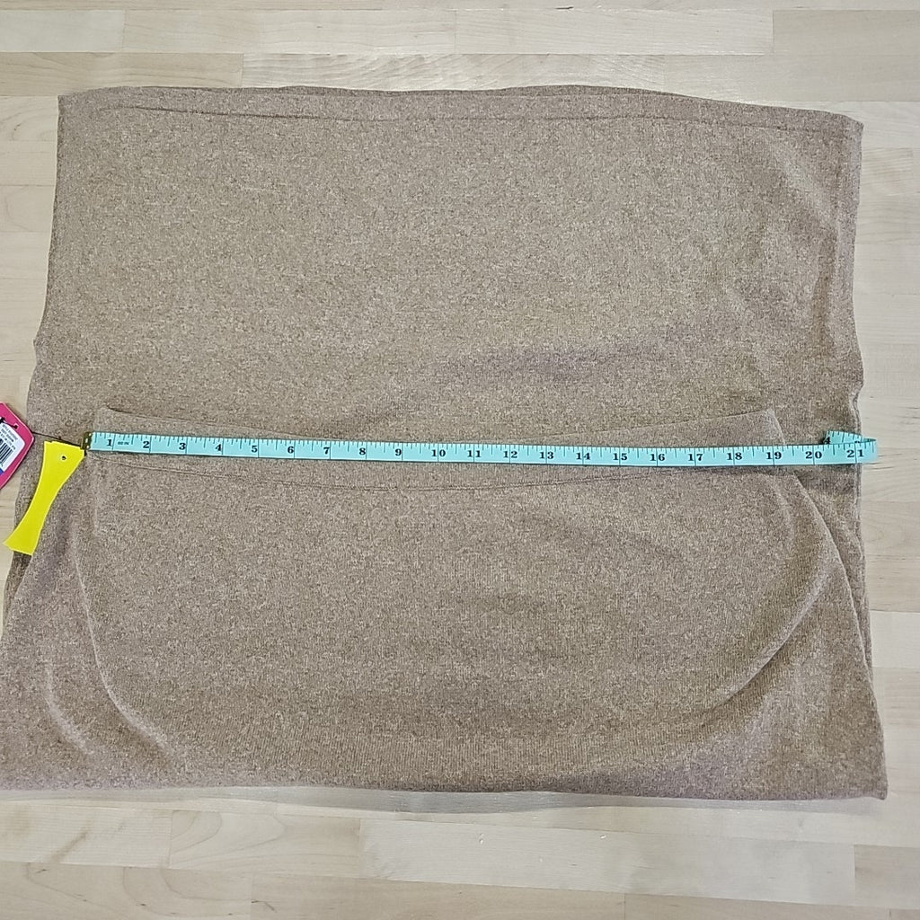 Vince Camuto Size XL Brown Skirt