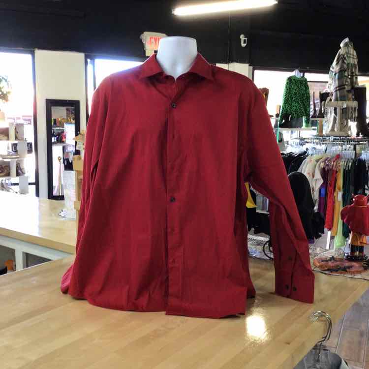 Alfani Size XL Red New MENS Button Down Shirt