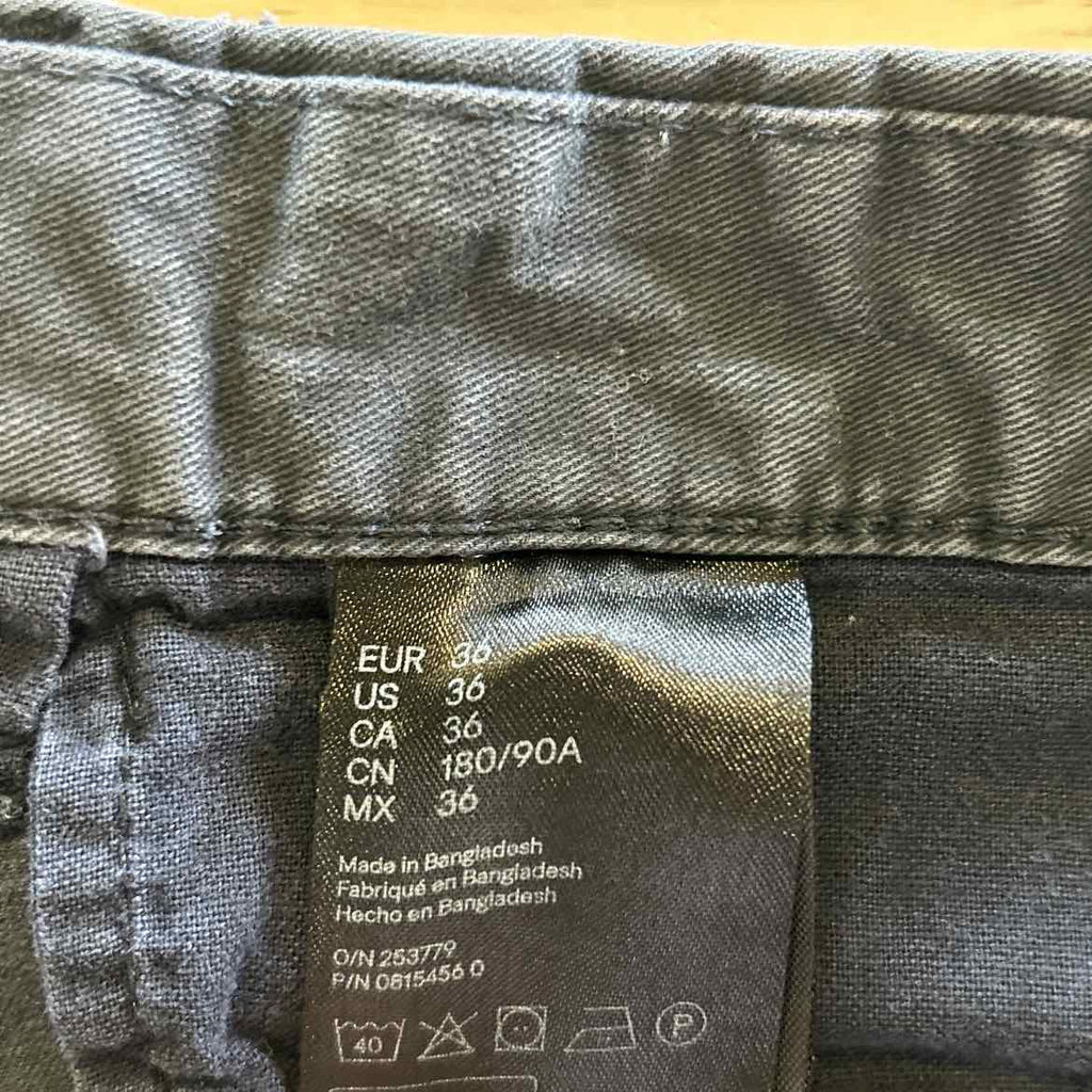 H&M Size 36 Grey MENS Pants