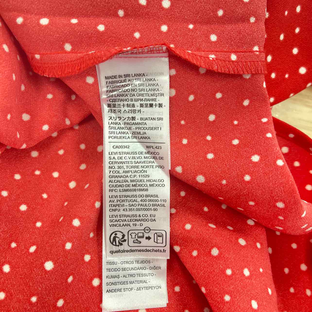 Levi's Size L Myla Short Sleeve Dress