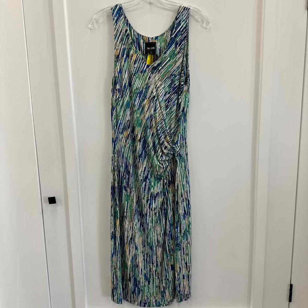 Nic+Zoe Size M Green/Blue Dress