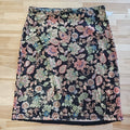 Vince Camuto Women's Floral-Print Sequined Knee-Length Skirt