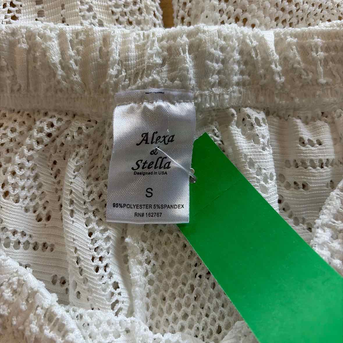 Alexa & Stella Size S White Lace Preloved Pants