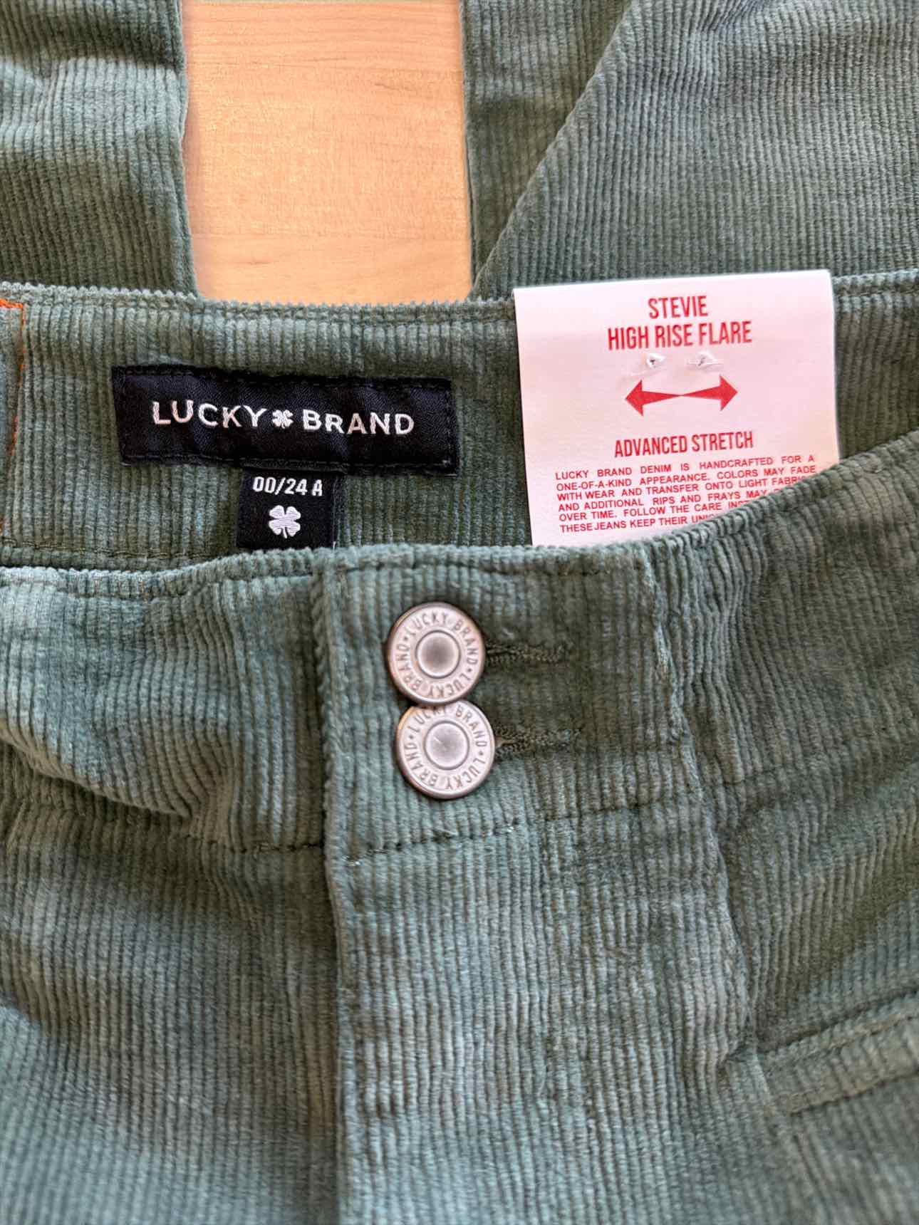 Lucky Brand Size 00 Green New Pants