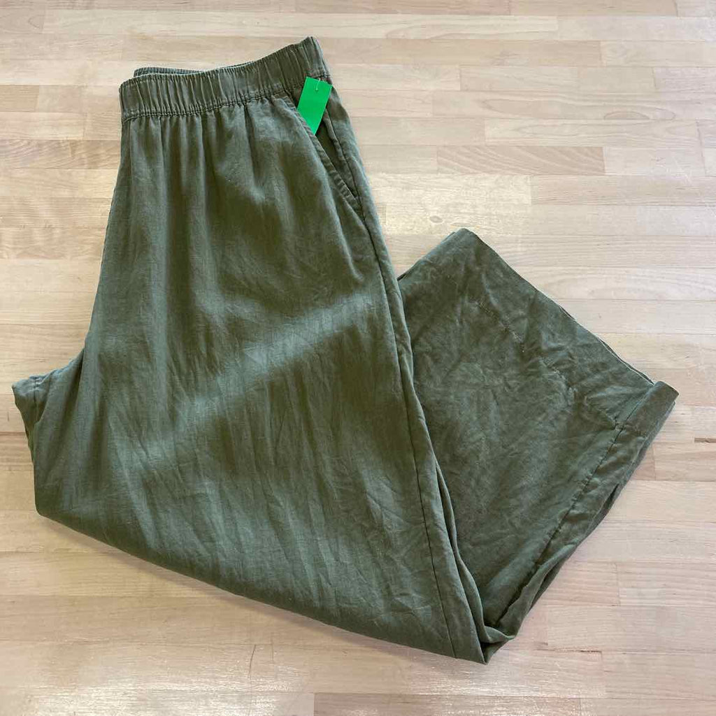 Tahari Size XL Green Preloved Pants