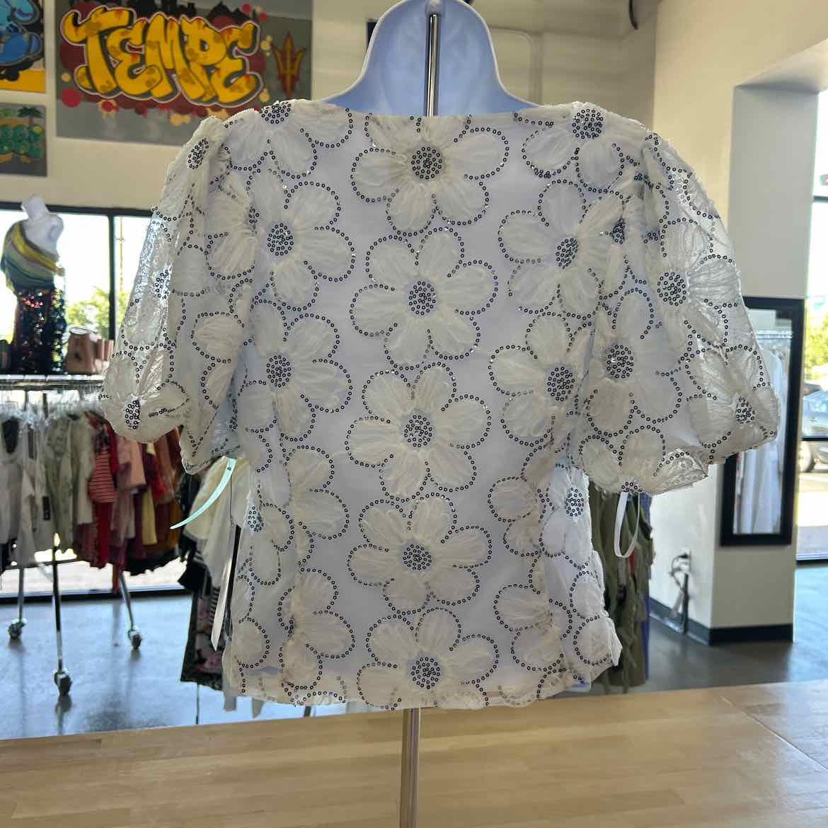 Muse Women's Printed Square-Neck Top