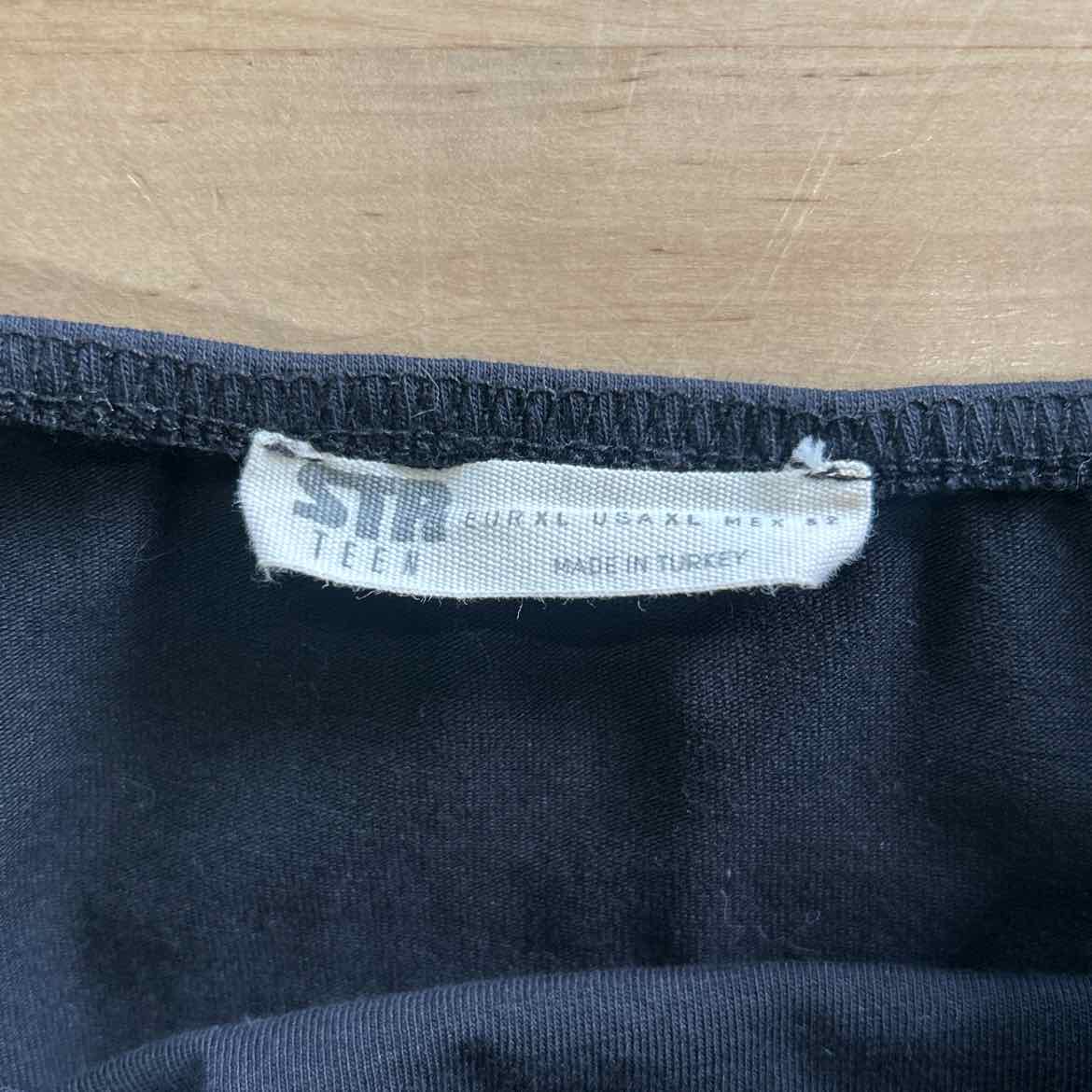 STR Size XL Black Preloved Bodysuit