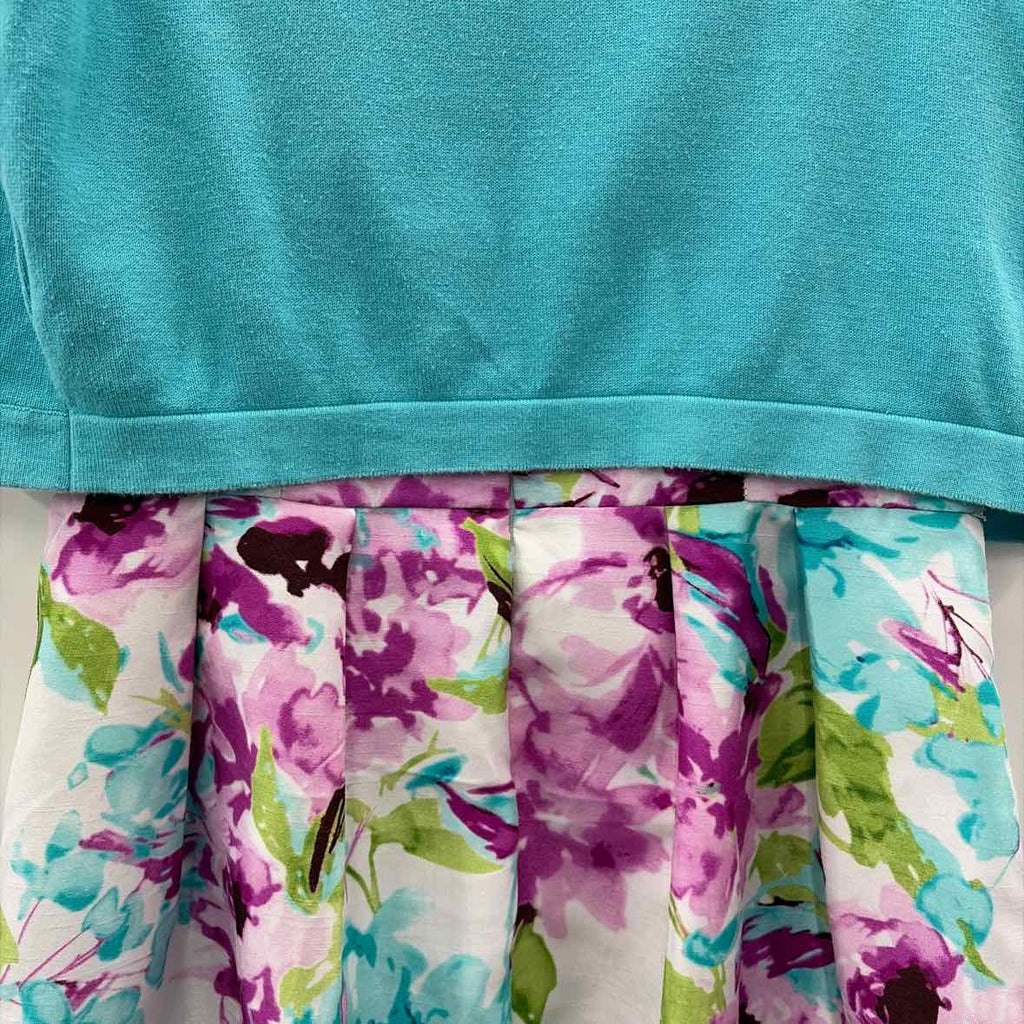 R&K Size 12 Blue White Used Dress
