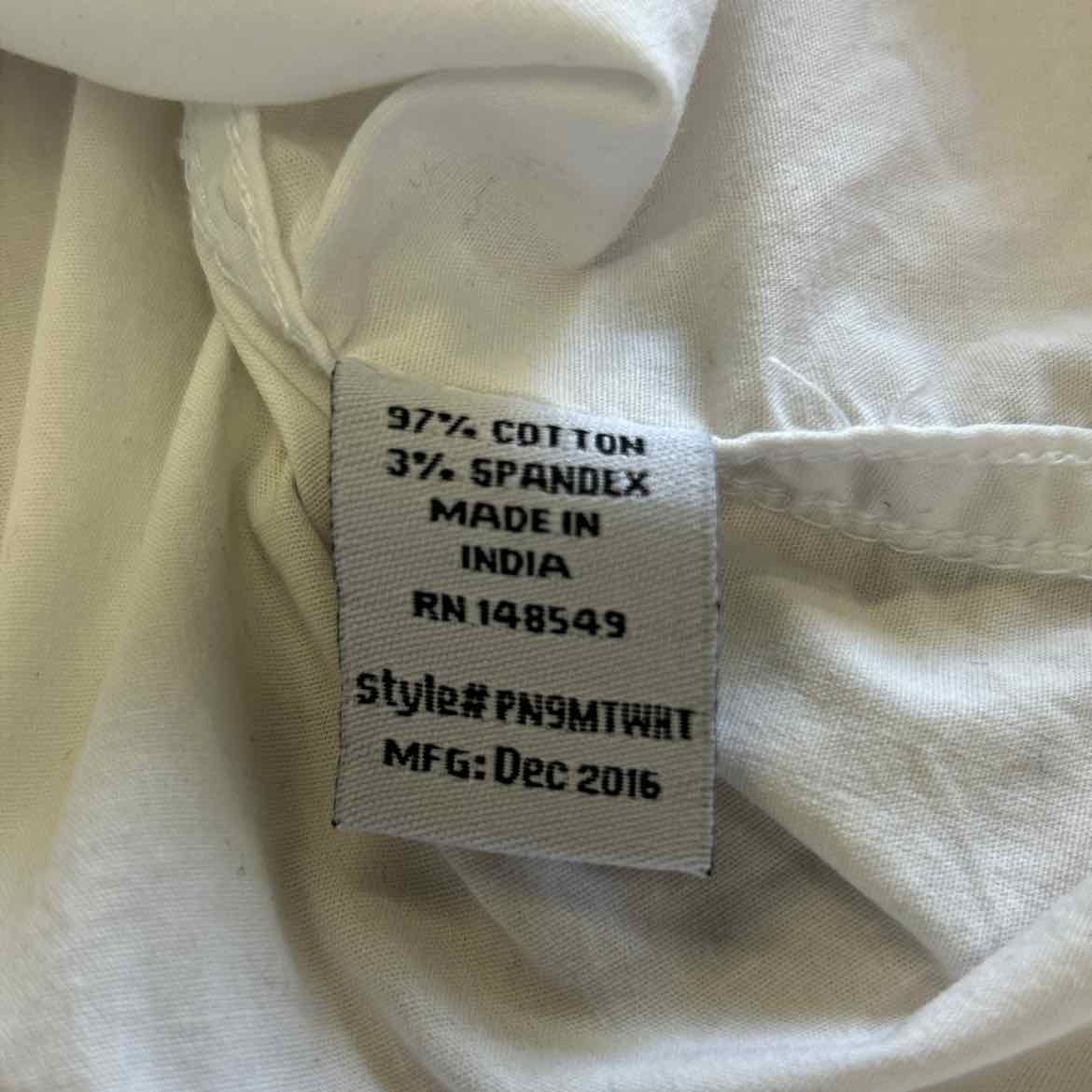 PD&C Size M White Preloved MENS Button Down Shirt
