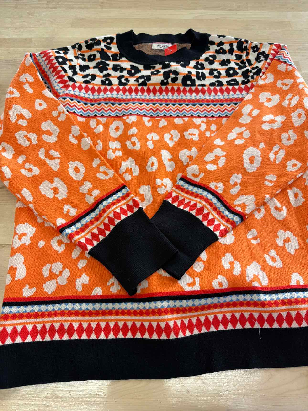 Andree Size 1X Orange Sweater