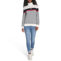 Tommy Hilfiger Women's Sportswear Long Sleeve Turtleneck Sweater, Ivory Multi St