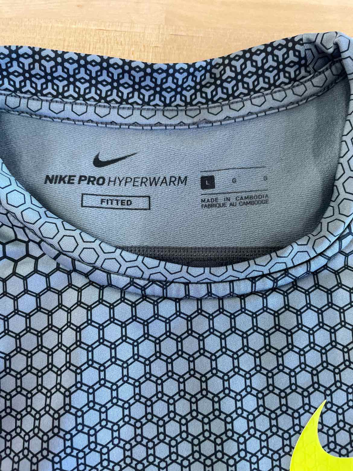 Nike Size L Gray MENS Athletic Long Sleeve