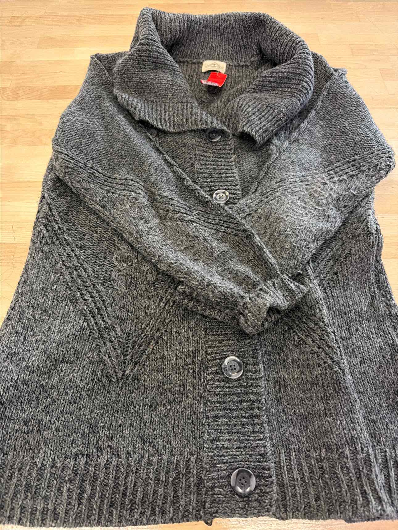 St John's Bay Size One Size Gray Cardigan