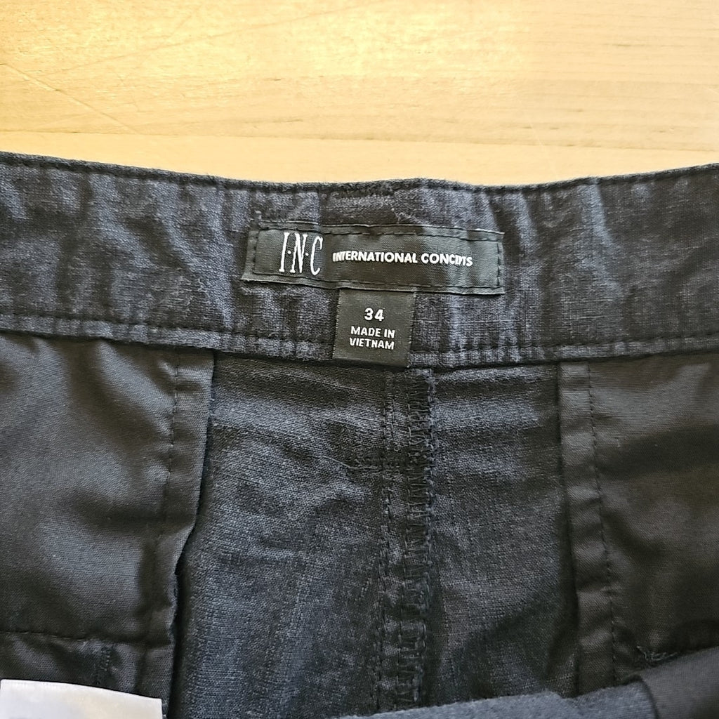 I.n.c. International Concepts Classic-Fit Solid 8.5" Chambray Shorts