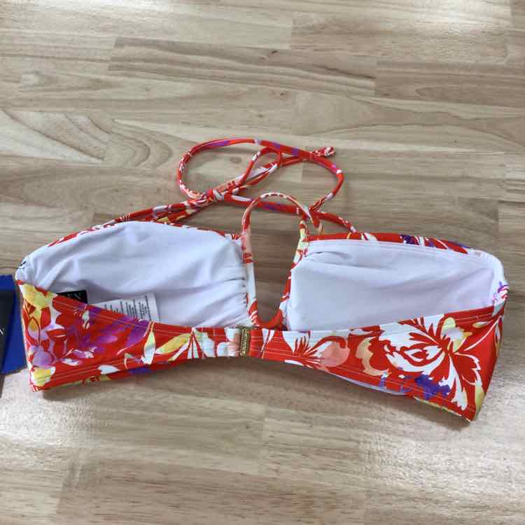 Ralph Lauren Size 12 Shirred U-Neck Bikini Top