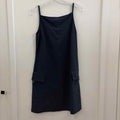 French Curve Size L Navy Preloved Dress