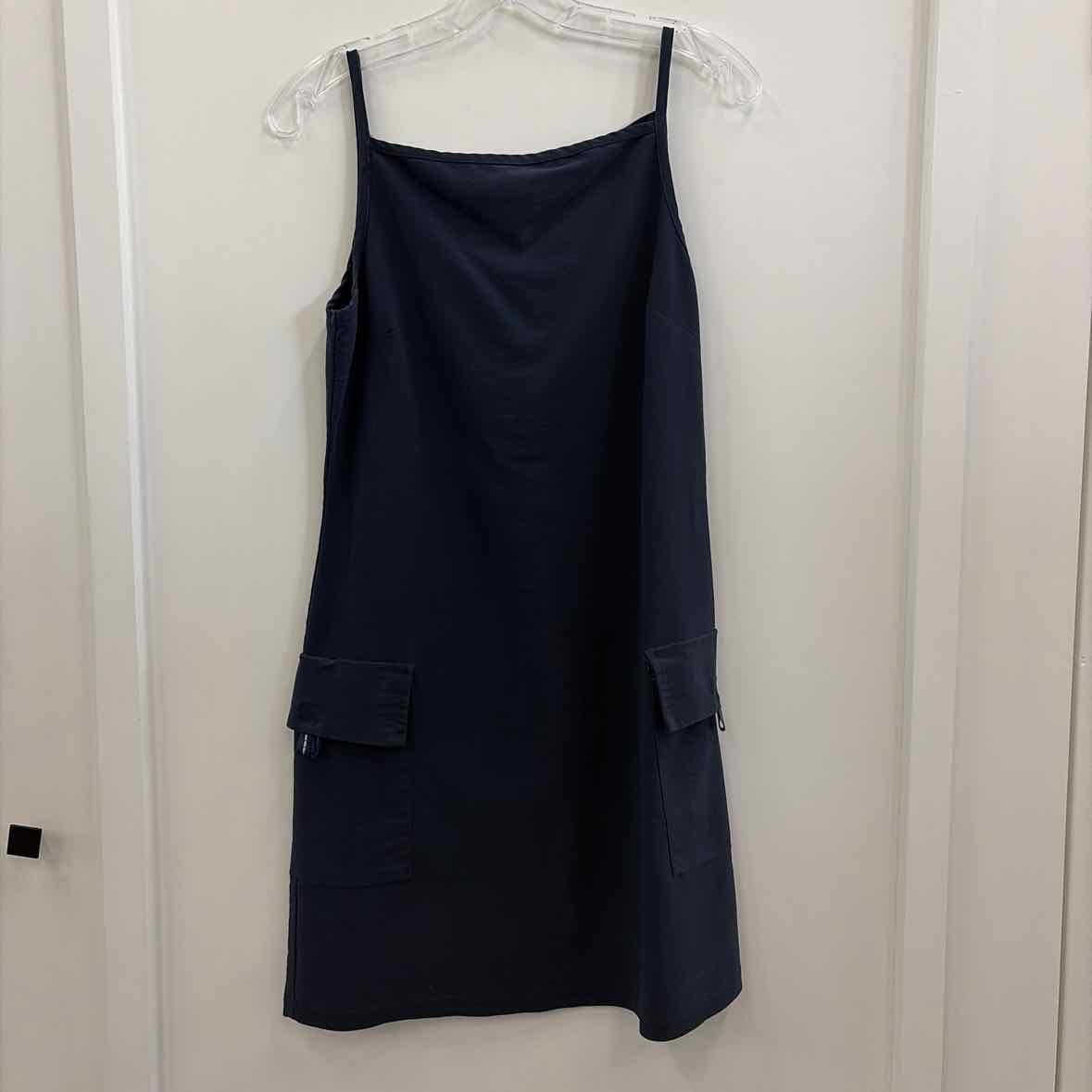 French Curve Size L Navy Preloved Dress