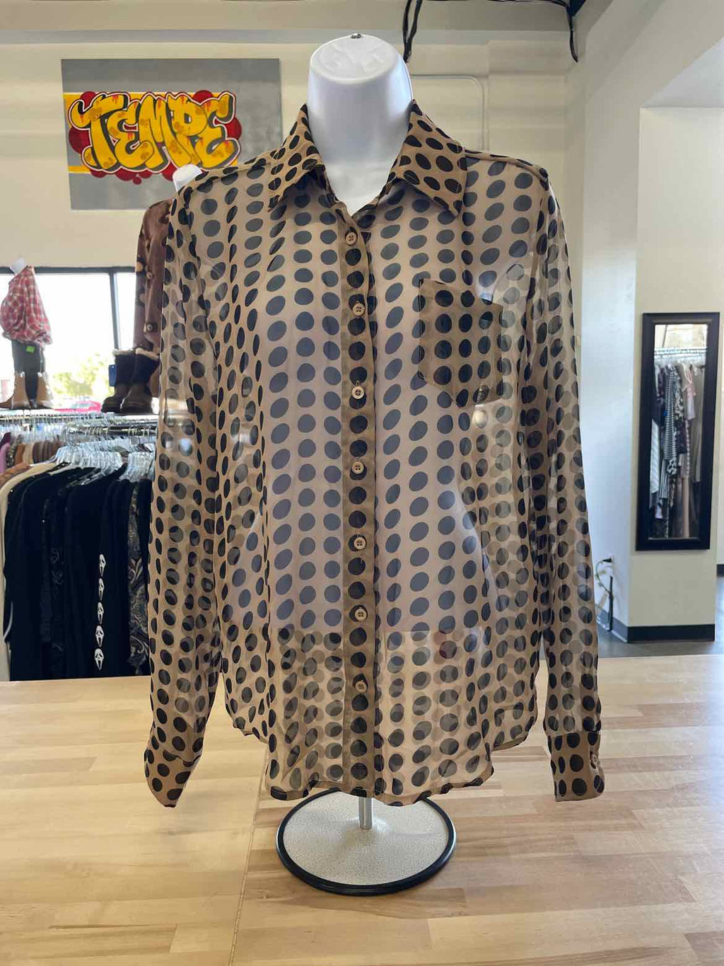 timing Size S Black & beige Blouse